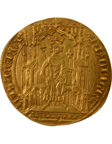 PHILIPPE VI DE VALOIS - DOUBLE D'OR 1340, 1e EMISSION