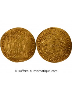 PHILIPPE VI DE VALOIS - DOUBLE D'OR 1340, 1e EMISSION
