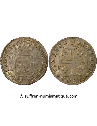 Portugal Jean VI du Portugal 400 reis Argent 1810 Lisbonne