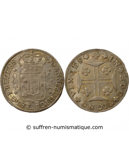 Portugal Jean VI du Portugal Portugal, Jean VI - 400 Reis 1810 Lisbonne 400 reis Argent 1810 Lisbonne