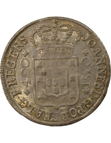 Portugal Jean VI du Portugal 400 reis Argent 1810 Lisbonne