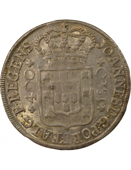 Portugal Jean VI du Portugal 400 reis Argent 1810 Lisbonne
