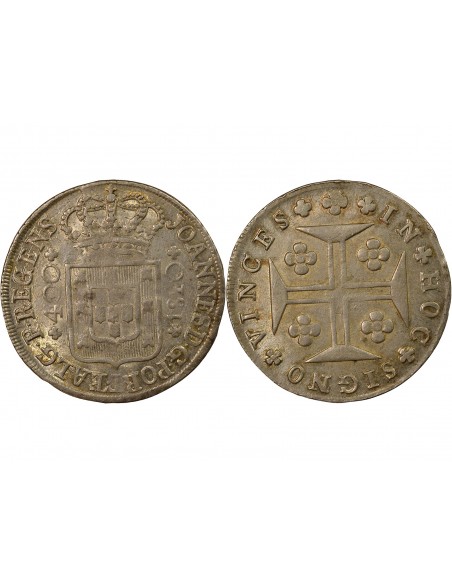 Portugal Jean VI du Portugal Portugal, Jean VI - 400 Reis 1810 Lisbonne 400 reis Argent 1810 Lisbonne