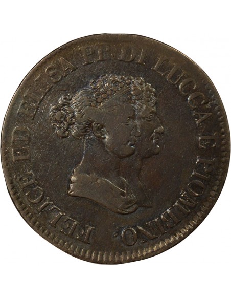 Italie Elisa Bonaparte 5 franchi Argent 1805 Florence