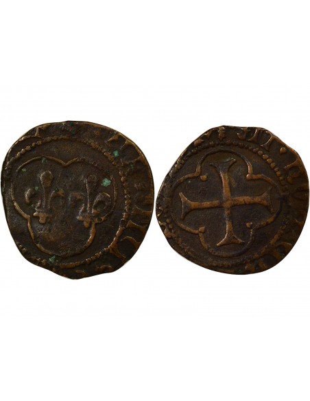 François Ier Double Tournois Cuivre 1515-1541