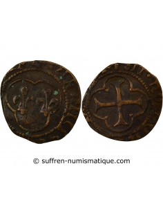 François Ier Double Tournois Cuivre 1515-1541