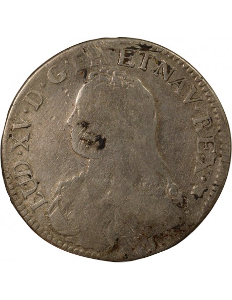 Louis XV 1 écu Argent 1726-1729 M Toulouse