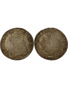 LOUIS XVI - ECU DE BEARN, AUX BRANCHES D'OLIVIER - 1787, PAU 2
