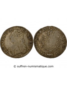 LOUIS XVI - ECU DE BEARN, AUX BRANCHES D'OLIVIER - 1787, PAU