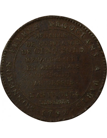 5 sols Cuivre Birmingham