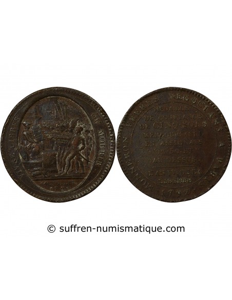 5 sols Cuivre Birmingham