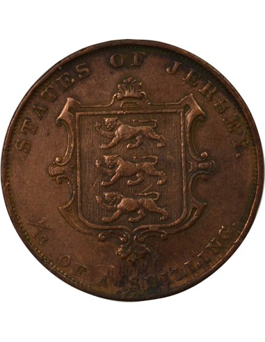 Jersey Victoria, Reine 1/13 shilling Cuivre 1861