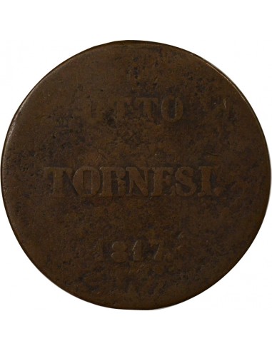 Royaume des Deux-Siciles Ferdinand I des Deux-Siciles 8 Tornesi Cuivre 1817
