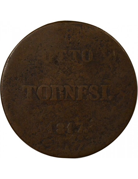 Royaume des Deux-Siciles Ferdinand I des Deux-Siciles 8 Tornesi Cuivre 1817