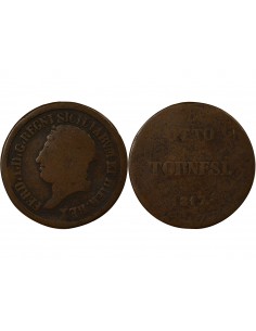 Royaume des Deux-Siciles Ferdinand I des Deux-Siciles 8 Tornesi Cuivre 1817 2