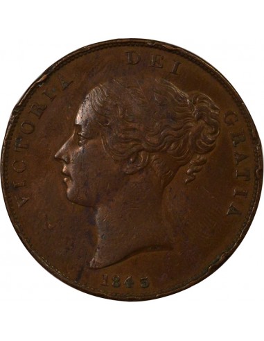 Royaume-Uni Victoria, Reine 1 penny Cuivre 1843 Londres