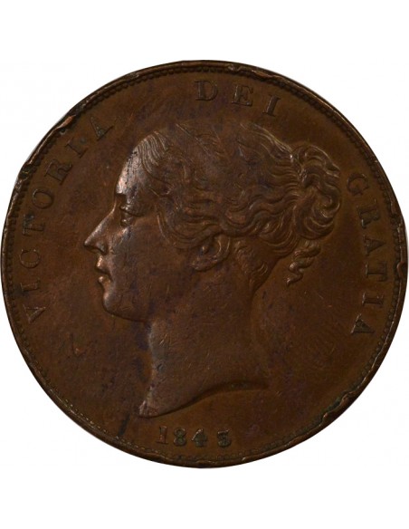 Royaume-Uni Victoria, Reine 1 penny Cuivre 1843 Londres