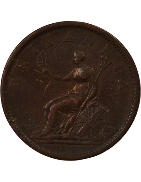 Royaume-Uni George III, Roi de Grande-Bretagne et d´Irlande 1 penny Cuivre 1807 Londres