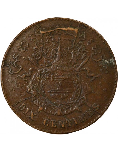 Cambodge Norodom Ier 10 centimes Bronze 1860