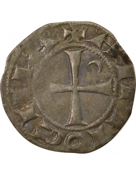 Bohémond III 1 denier Argent 1149 - 1163 Antioche
