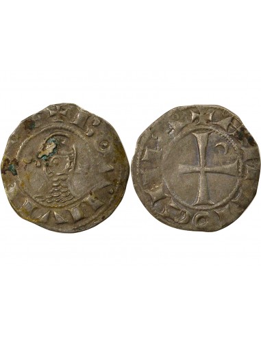 Bohémond III 1 denier Argent 1149 - 1163 Antioche