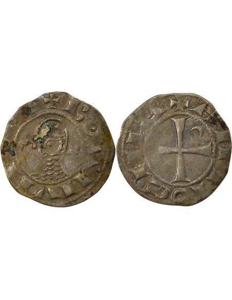 Bohémond III Denier Argent 1149 - 1163 Antioche