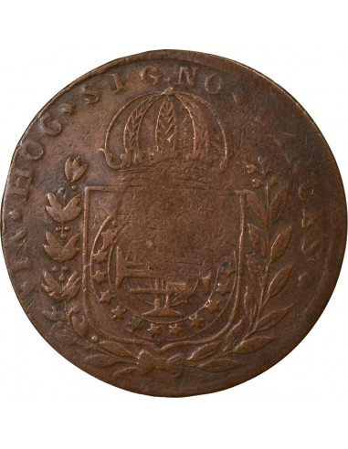 Brésil Pedro II 20 Reis Cuivre 1835