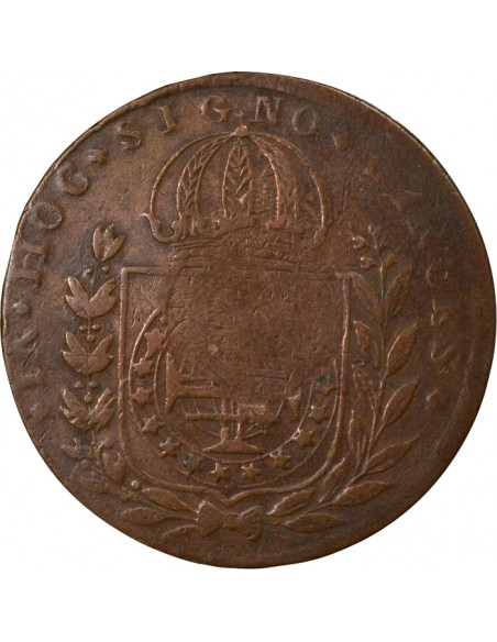 Brésil Pedro II 20 Reis Cuivre 1835