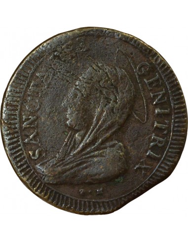 Vatican Pape Pie VI 5 baiocchi Cuivre 1797