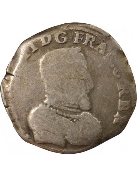 Henri II 1 teston Argent 1560 T Nantes