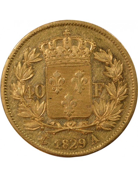 CHARLES X﻿ - 40 FRANCS OR 1829 A PARIS﻿