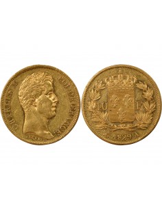 CHARLES X﻿ - 40 FRANCS OR 1829 A PARIS﻿ 2
