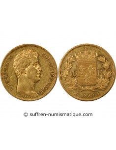 CHARLES X﻿ - 40 FRANCS OR 1829 A PARIS﻿