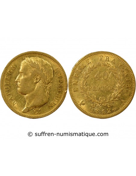 NAPOLEON Ier﻿ - 40 FRANCS OR TETE LAUREE 1812 A PARIS﻿
