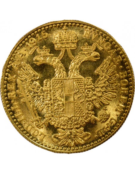 Autriche François Joseph, Empereur d'Autriche, Roi de Hongrie 1 ducat Or 1915 A Vienne