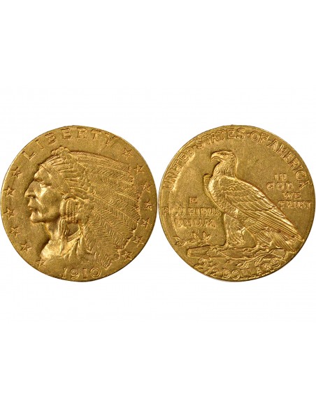 Etats Unis d'Amérique 2,5 Dollars Or 1910 Philadelphie
