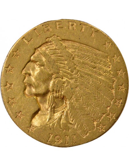 Etats Unis d'Amérique 2,5 Dollars Or 1911 Philadelphie