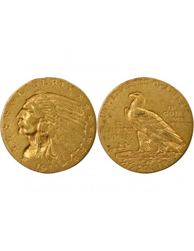 Etats Unis d'Amérique 2,5 Dollars Or 1911 Philadelphie