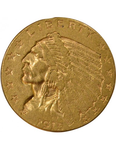 Etats Unis d'Amérique 2,5 dollars Or 1915 Philadelphie
