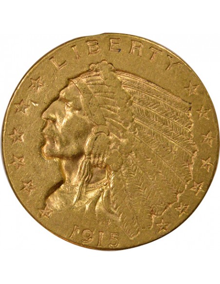 Etats Unis d'Amérique 2,5 dollars Or 1915 Philadelphie