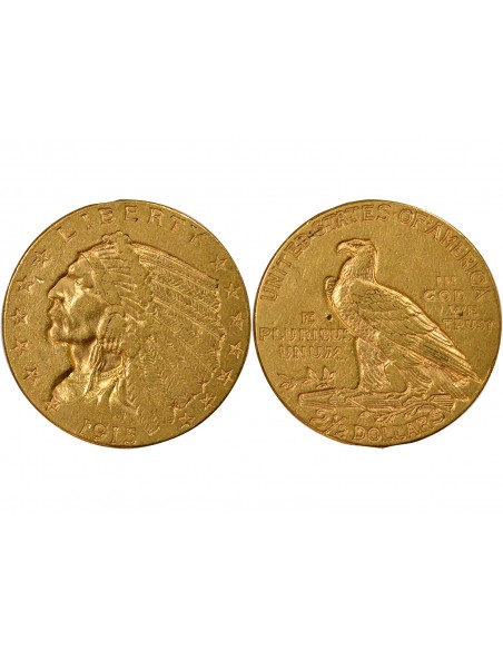 Etats Unis d'Amérique 2,5 dollars Or 1915 Philadelphie