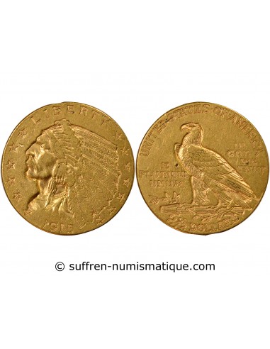 Etats Unis d'Amérique 2,5 dollars Or 1915 Philadelphie