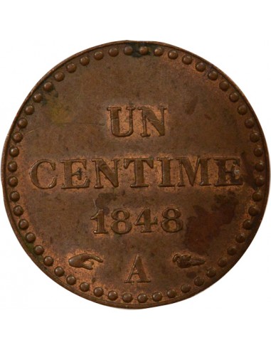 1 centime Bronze 1848 A Paris