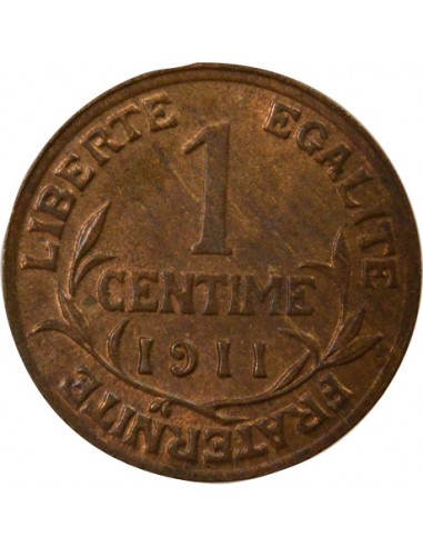 1 centime Bronze 1911 A Paris