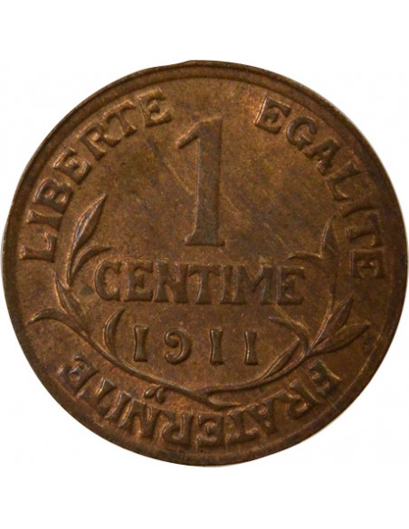 1 centime Bronze 1911 A Paris