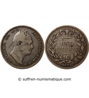 ANGLETERRE, GUILLAUME IV - SHILLING ARGENT 1834﻿