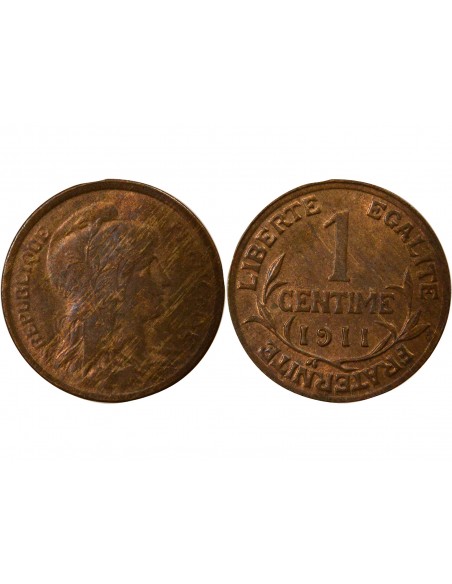 1 centime Bronze 1911 A Paris