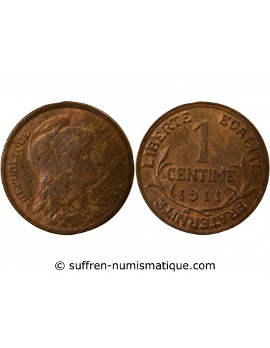 1 centime Bronze 1911 A Paris