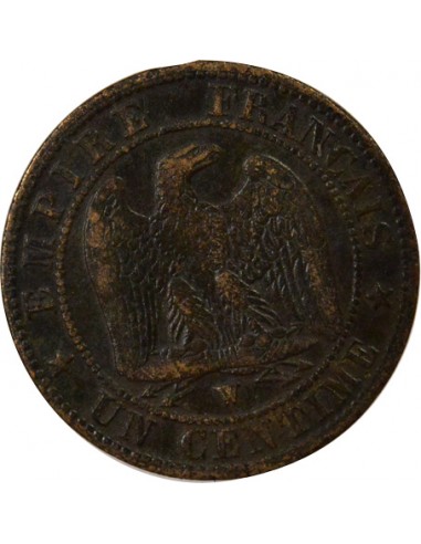 Napoléon III 1 centime Bronze 1857 W Lille