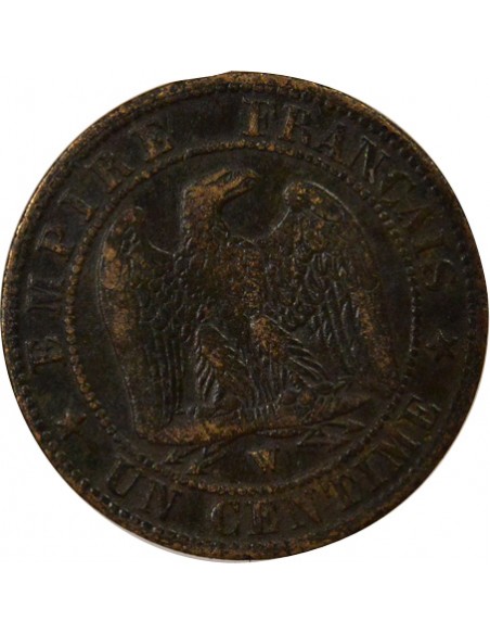 Napoléon III 1 centime Bronze 1857 W Lille